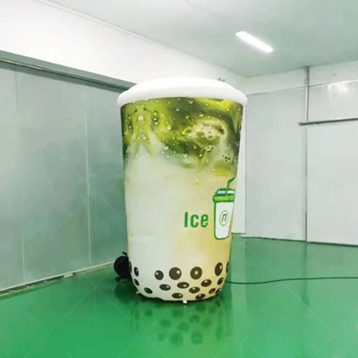 Publicidad personalizada Taza de botella inflable gigante para evento de promoción botella de leche de té taza de té ganador botella inflable puede