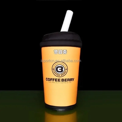 Publicidad personalizada Taza de botella inflable gigante para evento de promoción botella de leche de té taza de té ganador botella inflable puede