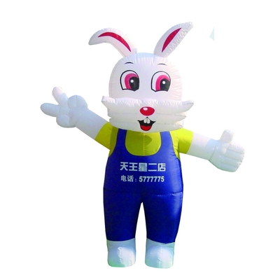 Conejito gigante inflable Decoración de Pascua inflable Decoración de animales inflables