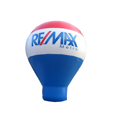 forma de globo de aire caliente en el techo globo de aire frío inflable/globo publicitario inflable en el suelo para la venta