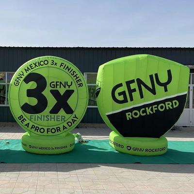 Gran neumático publicitario inflable sellado por aire, hecho a medida, para la venta, neumático inflable para la publicidad