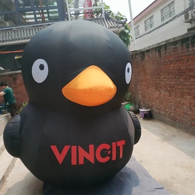 En el exterior pato inflables personajes publicitarios gigantes personalizados