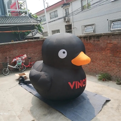 En el exterior pato inflables personajes publicitarios gigantes personalizados