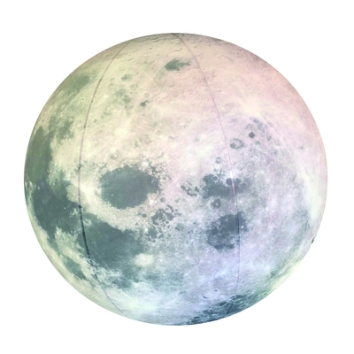 Ronda publicidad globo de helio LED globo lunar gigante inflable