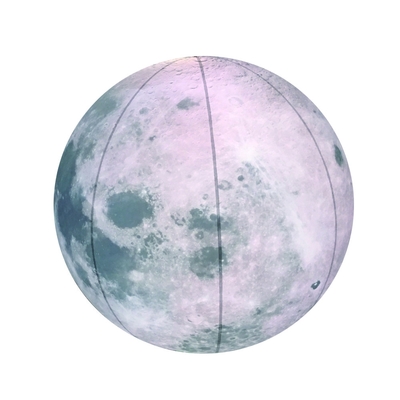 LED PVC blanco impermeable Gran globo lunar publicidad inflable