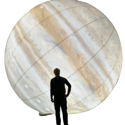 Helio inflables luz LED redonda de publicidad globo lunar de aire