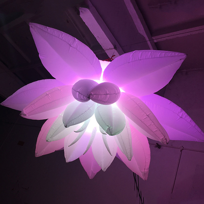 OEM inflables luz LED inflables decoración de flores con luces