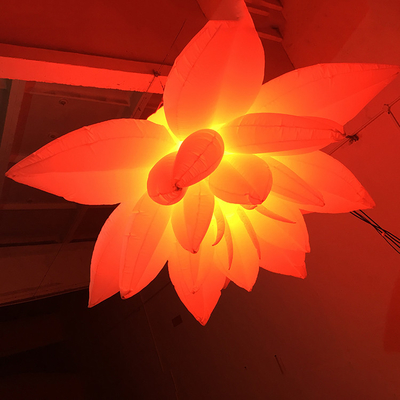 OEM inflables luz LED inflables decoración de flores con luces