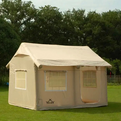 Factory Custom Multi Persons Large Luxury Camping Tent Air Family Outdoor Inflatable House Tent House Inflatable Tent Camping Casa de campamento de la tienda de campaña