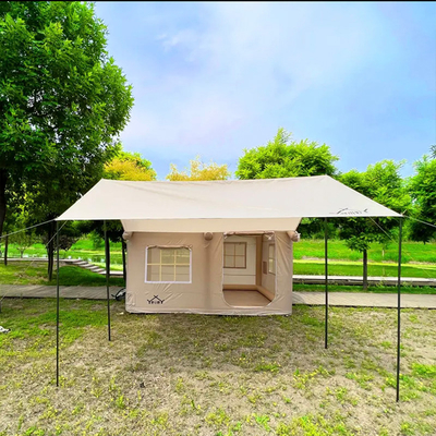 Factory Custom Multi Persons Large Luxury Camping Tent Air Family Outdoor Inflatable House Tent House Inflatable Tent Camping Casa de campamento de la tienda de campaña