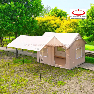 Venta caliente de carpa de campamento de aire inalámbrico portátil para el exterior carpa de campamento de aire inalámbrico espeso para el campamento