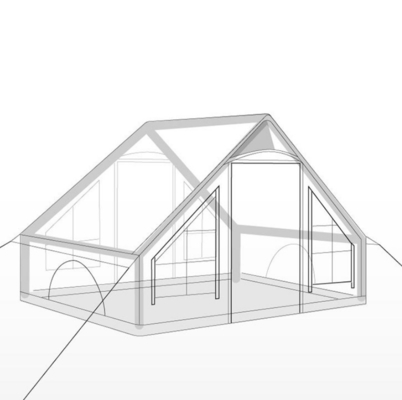 3 X 2 X 2.1M tamaño para 2 personas Actividad al aire libre popular Acampada plegable Caminata Eventos de carpas inflables grandes