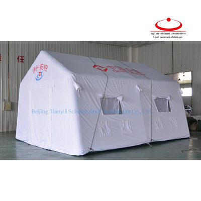Alta calidad de emergencia personalizada grande fácil de instalar tienda de campaña industrial portátil inflable