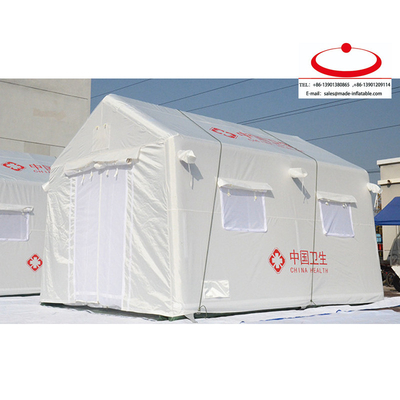 Alta calidad de emergencia personalizada grande fácil de instalar tienda de campaña industrial portátil inflable
