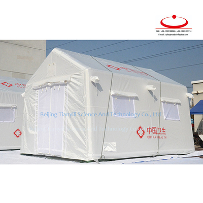 Alta calidad de emergencia personalizada grande fácil de instalar tienda de campaña industrial portátil inflable