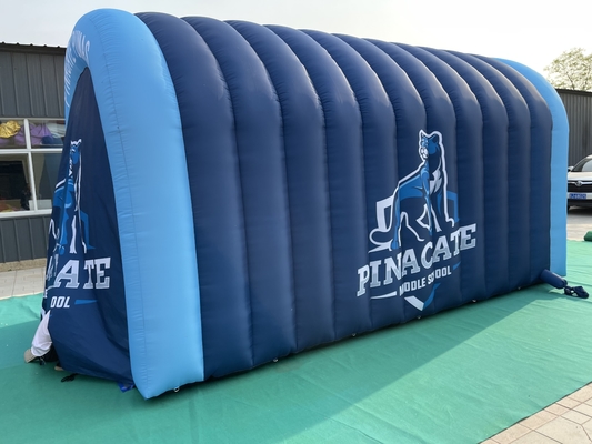 Fabricante personalizar LED Y LOGO carpas de aire inflables camping exterior PVC material impermeable para la fiesta