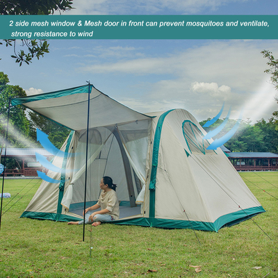 10 Personas Familia numerosa Invierno Lujo Tienda de aire al aire libre impermeable de lona inflables Tiendas de campamento para la venta