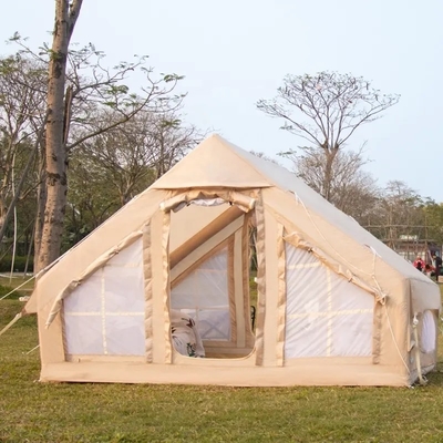 Campamento al aire libre Tienda inflable impermeable Casa de campamento de aire Tienda de campamento inflable para 3-5 personas