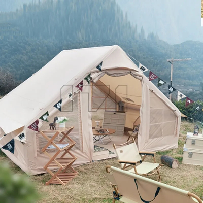 Lujo Camping al aire libre 10 metros Blanco 12 metros cuadrados Tienda de colores grandes Tienda de aire inflable