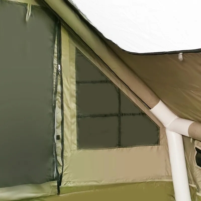 Lujo Camping al aire libre 10 metros Blanco 12 metros cuadrados Tienda de colores grandes Tienda de aire inflable
