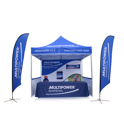 Tienda plegable de aluminio hexagonal de 10 pies para exteriores Estructura Tienda utilizada para exposiciones comerciales para eventos comerciales