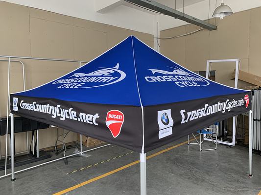 Tienda plegable de aluminio hexagonal de 10 pies para exteriores Estructura Tienda utilizada para exposiciones comerciales para eventos comerciales