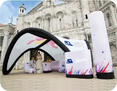 Venta caliente Eventos Exposición Deporte Al aire libre Marquee Publicidad Promocional Cúpula Inflable Gazebo Canopy Tienda sellada con aire para