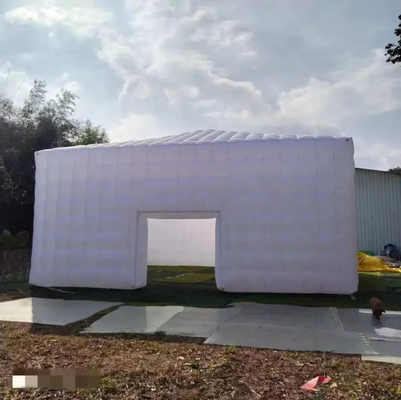 Tenda de exhibición de estructuras inflables blancas Tenta de exhibición de cubo inflables grandes blancas para eventos publicitarios