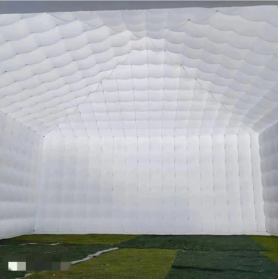 Tenda de exhibición de estructuras inflables blancas Tenta de exhibición de cubo inflables grandes blancas para eventos publicitarios