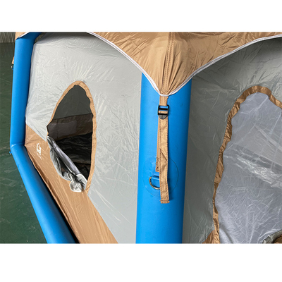 Tienda de campamento inflable plegable con bomba de aire