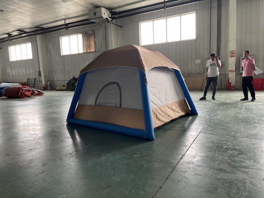 Tienda de campamento inflable plegable con bomba de aire