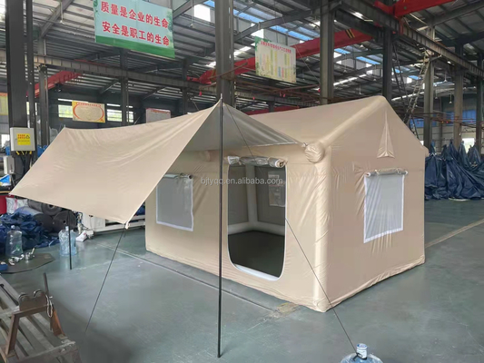 Air Family carpa de campamento inflable de lienzo personalizado de poliéster de lujo