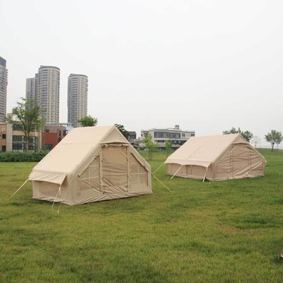 Air Family carpa de campamento inflable de lienzo personalizado de poliéster de lujo