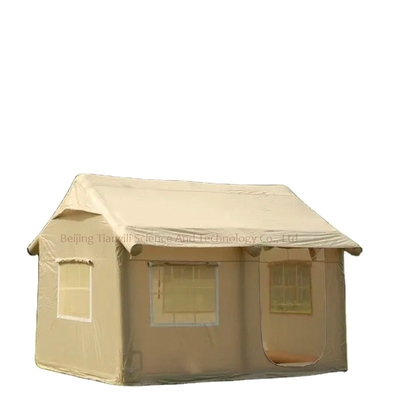 Cuatro temporadas inflables carpa de campamento portátil doble capa plegable