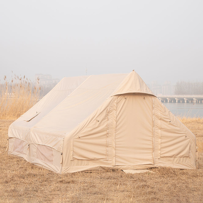 Cuatro temporadas inflables carpa de campamento portátil doble capa plegable