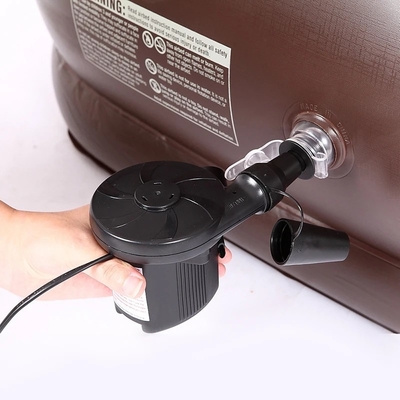 Elevación de la bomba incorporada Durable Automático de inflación eléctrica soplar hasta la cama de aire suave Plush colchón de flujo