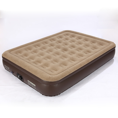 Venta caliente Blow Up Air cama suave Plush Flocking colchón duradero automático eléctrico colchón de aire de inflación