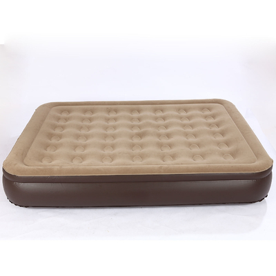 Venta caliente Blow Up Air cama suave Plush Flocking colchón duradero automático eléctrico colchón de aire de inflación