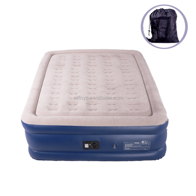 Electric Inflación colchón de aire de venta caliente Blowo Up Air cama suave Plush colchón de flujo duradero automático