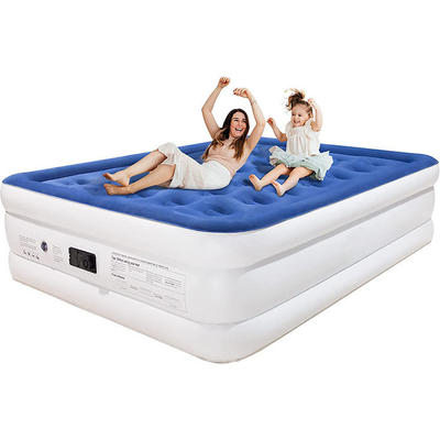 Electric Inflación colchón de aire de venta caliente Blowo Up Air cama suave Plush colchón de flujo duradero automático