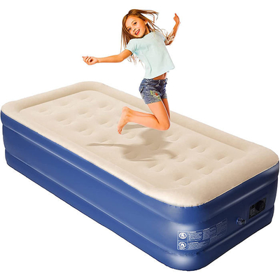 Electric Inflación colchón de aire de venta caliente Blowo Up Air cama suave Plush colchón de flujo duradero automático