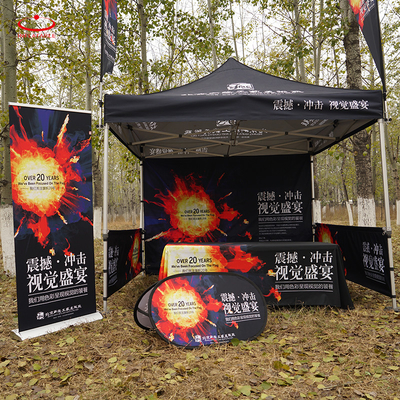 Tienda plegable de aluminio hexagonal de 10 pies para exteriores Estructura Tienda utilizada para exposiciones comerciales para eventos comerciales