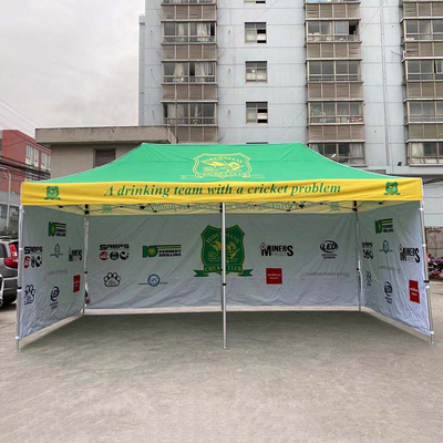 20 pies de aluminio exterior Hexagonal hasta la tienda de campaña Pop Up Canopy, plegable Gazebo tienda de campaña 3X3M, tamaño 3X6M