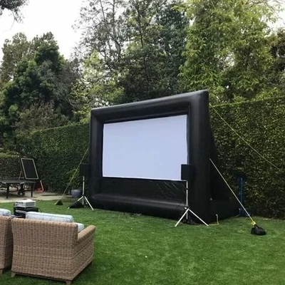 Pantalla de cine inflable para exteriores Gran venta de tamaño personalizado Pantalla de cine para exteriores Proyección trasera