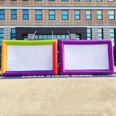 Pantalla de cine inflable para exteriores Gran venta de tamaño personalizado Pantalla de cine para exteriores Proyección trasera