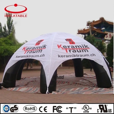 Fabricante Exposición de eventos de campamento al por mayor Tienda de araña inflable con impresión publicitaria
