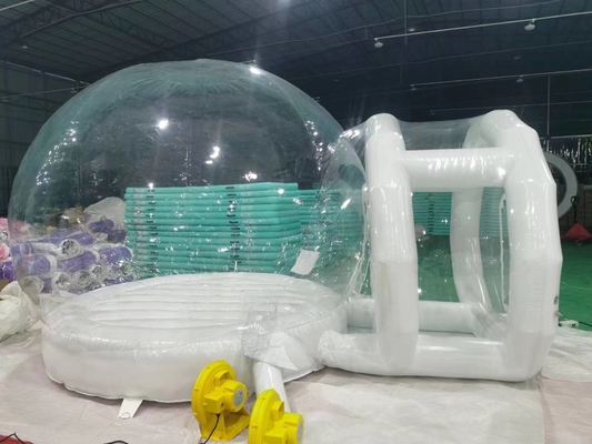 Tamaño 4m Tienda de iglu de plástico Material de PVC OEM Tienda de burbujas